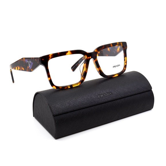 PRADA PR 10YVF VAU1O1 HONEY TORTOISE AUTHENTIC EYEGLASSES FRAME - Picture 1 of 13